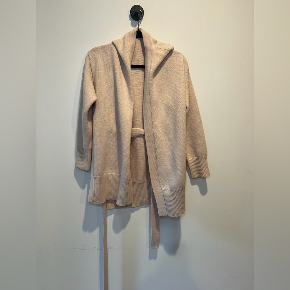 Pearl by Lela Rose Beige Wool Cardigan